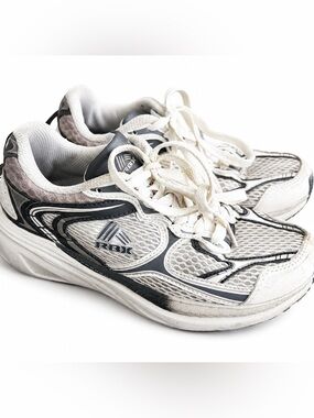 RBX Live Life Active Chunky White & Grey Retro Sneakers Size 7
